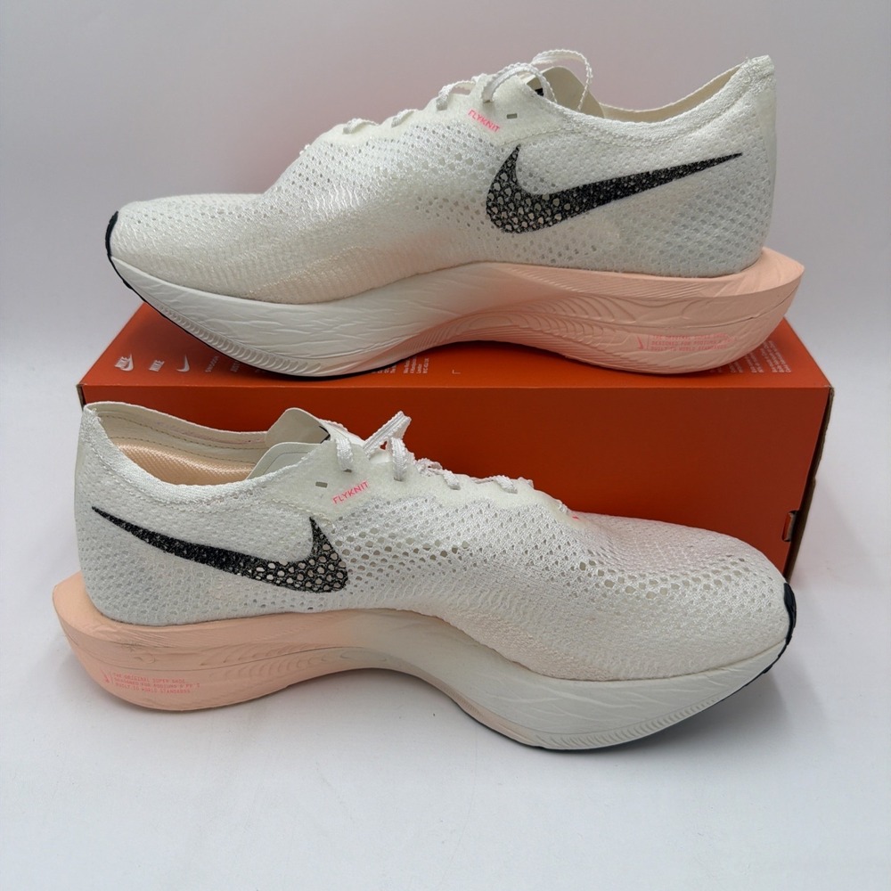 Nike Men's ZoomX VaporFly Next% 3 Size 13 Sail Crimson Tint DV4129-103 NWB NoLID - Picture 2 of 6